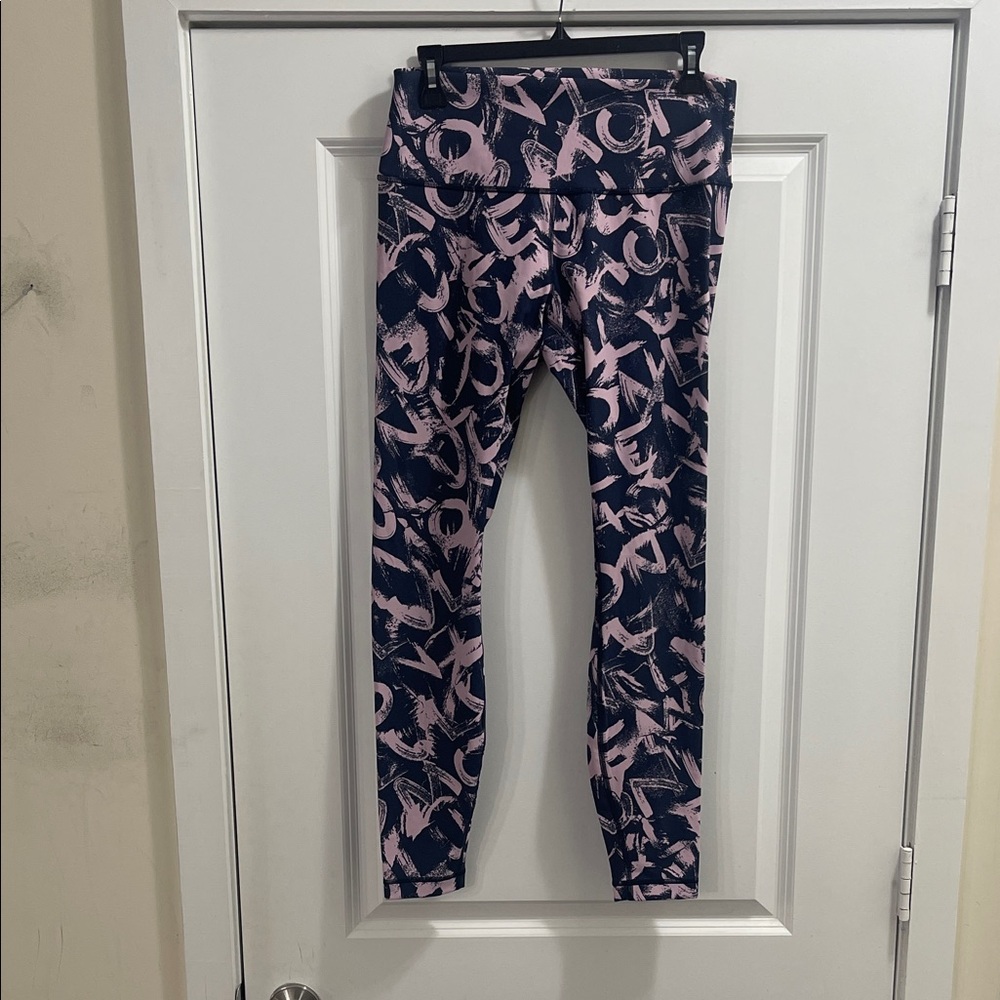 Lululemon Abstract Print Leggings sz 10